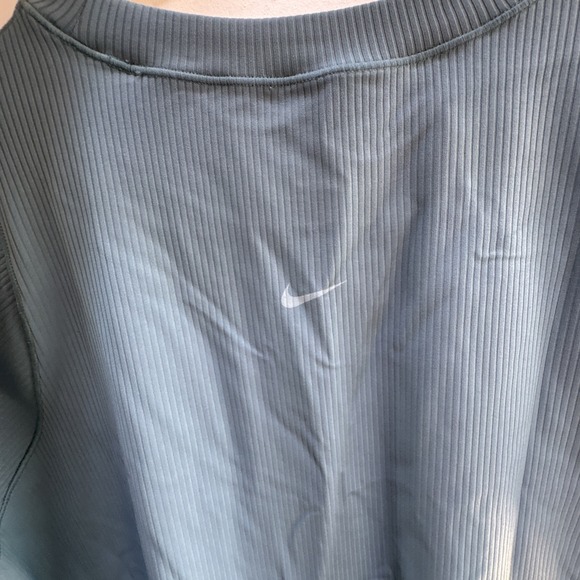 Nike Zenvy Rib Women's L Dri-FIT Short-Sleeve Top HF2772-006 NWT 70$ - Picture 6 of 8